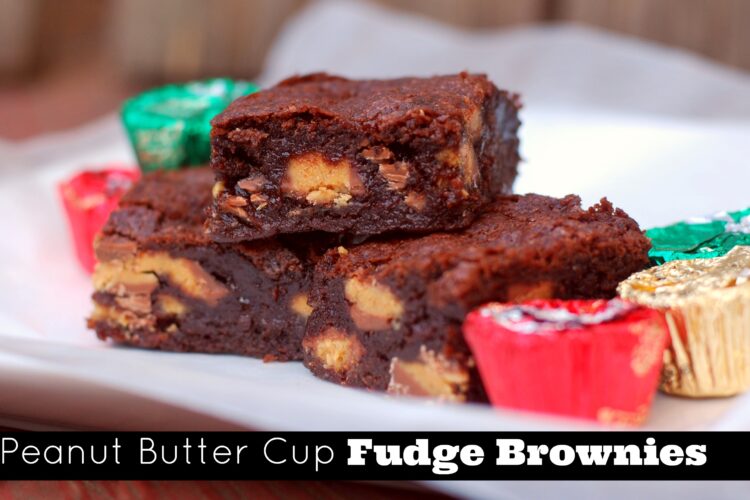 Peanut Butter Cup Fudge Brownies