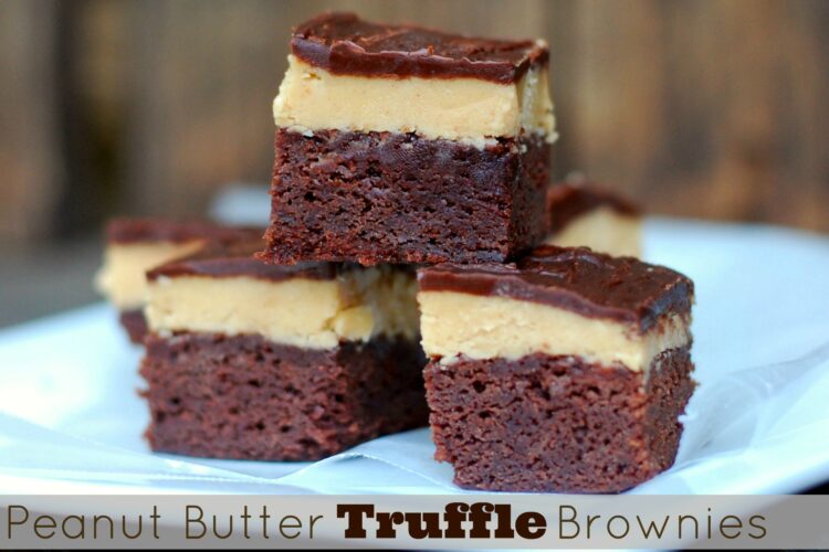 Peanut Butter Truffle Brownies - Aunt Bee's Recipes