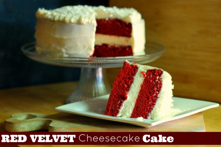 Red Velvet Cheesecake Cake - Aunt Bee's Recipes