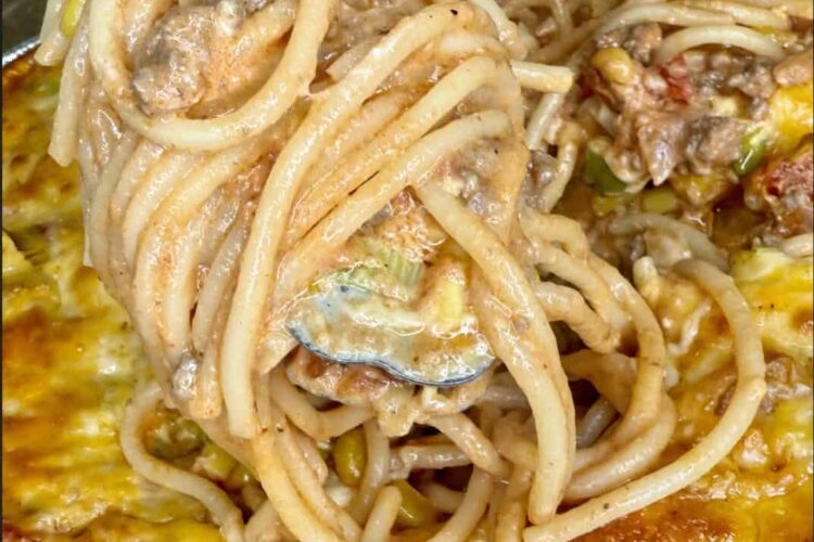 Creamy Taco Spaghetti - Melissa Jo Real Recipes
