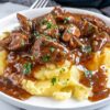 The BEST Beef Tips and Gravy Recipe