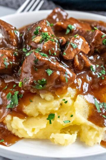 The BEST Beef Tips and Gravy Recipe
