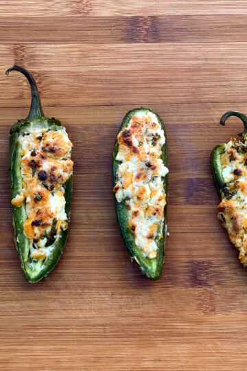 Three Cheese Jalapeno Poppers - Aunt Bee's Recipes