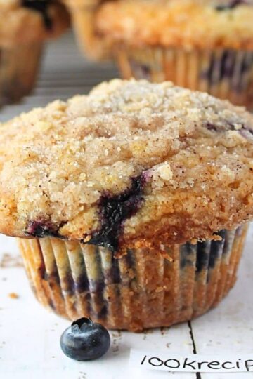 To Die For Blueberry Muffins With Crumble Topping