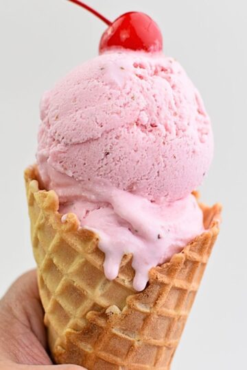 3 ingredients strawberry ice cream