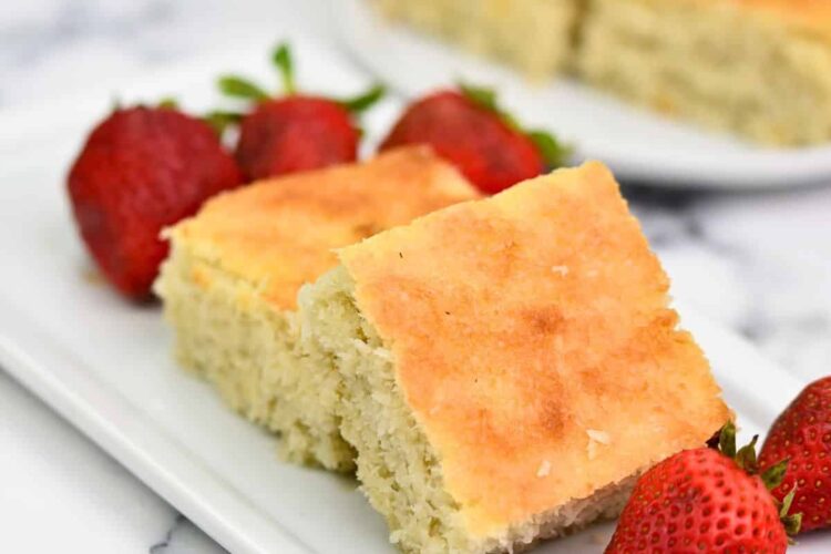 coconut cake without flour, sugar, oil or butter