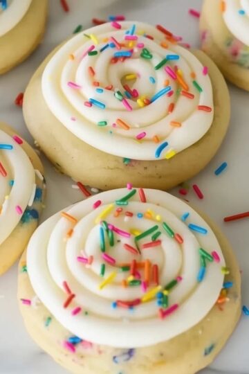 Crumbl Birthday Cake Cookies