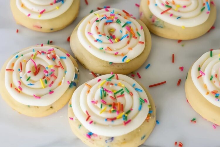 Crumbl Birthday Cake Cookies
