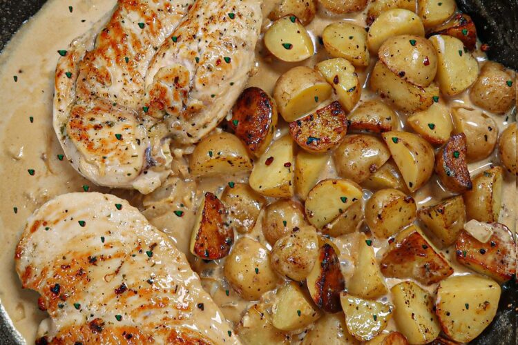 One Pot Dijon Chicken and Potatoes