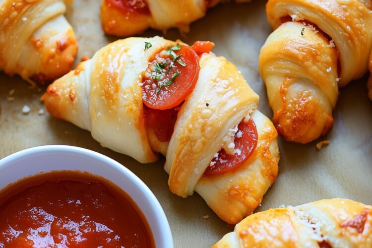 Pepperoni Pizza Crescent Rolls