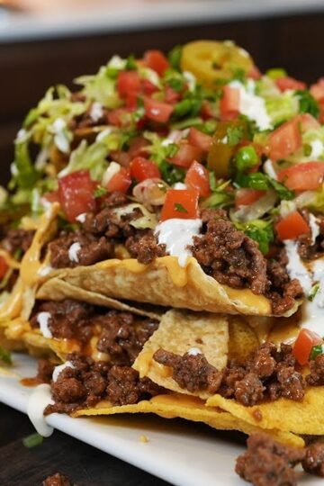 Our Family’s Favorite CHEESY BEEFY NACHOS, fast easy and on a budget!