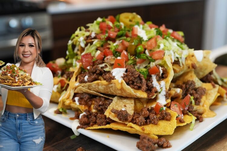 Our Family’s Favorite CHEESY BEEFY NACHOS, fast easy and on a budget!