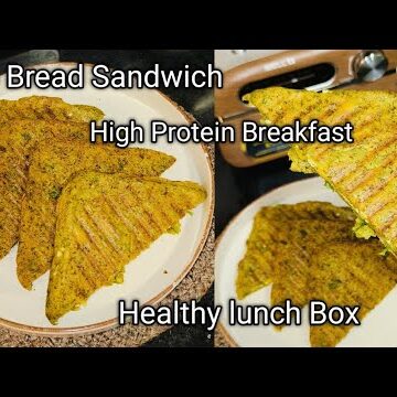 No Bread Sandwich Recipe | Protein Rich Breakfast Recipe | Healthy Tiffin Box ideas |