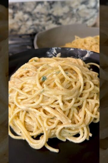 Creamy Garlic Parmesan Pasta Easy Recipe #shorts