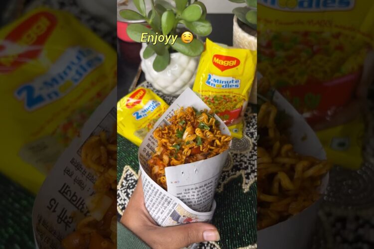 Spicy Maggi Bhel Chaat - Perfect Snack Recipe🥵🌶️