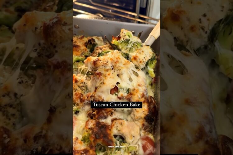 Tuscan Chicken Bake 🥰 (Low Carb + High Protein!) #ChosenPartner