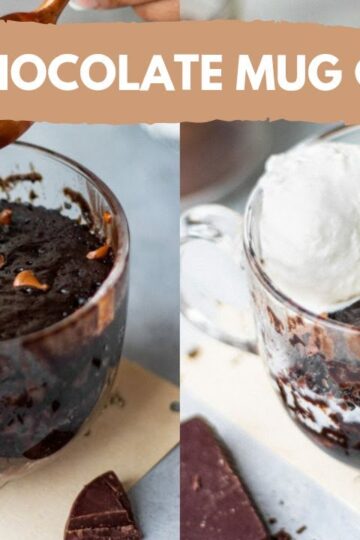 Eggless Chocolate Mug Cake #SHORTS | 2 Minute Chocolate Mug Cake Recipe in Microwave |