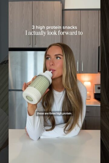 3 high protein snacks I ACTUALLY look forward to #athletenutrition #highprotein #healthysnack