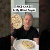 Rice cakes and my blood sugar.  #glucoselevels #bloodsugar #insulinresistance #ricecake