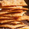 Homemade Crackers - Sesame and sea salt flavoured