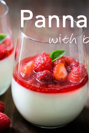 Panna Cotta with Fresh Berry Topping  | Natasha's Kitchen