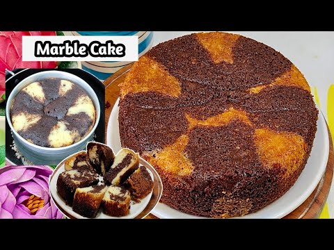 Marble Cake Recipe | Eggless Marble Cake Recipe | Marble Pound Cake | Zebra Cake