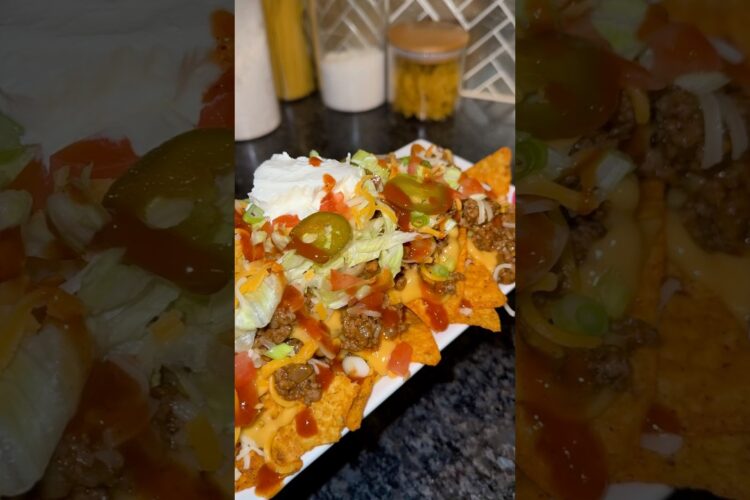 Loaded Nachos or Taco Salad? | Easy dinner idea #eatsbytweet #cooking