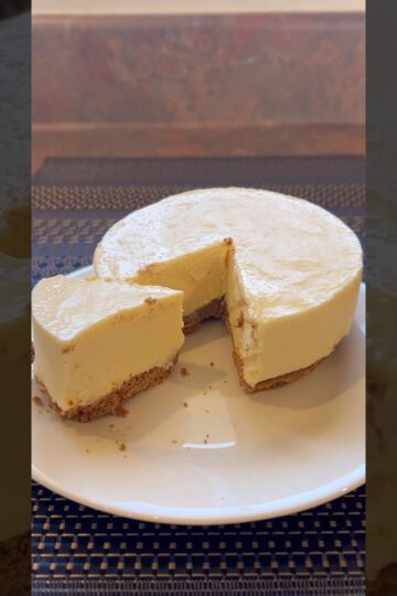 Creamy Vanilla Cheesecake No Bake #recipe