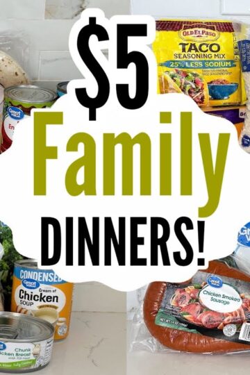 $5 DINNERS | BEST Quick & Easy Cheap Meal Ideas | Affordable Dinner Recipes | Julia Pacheco