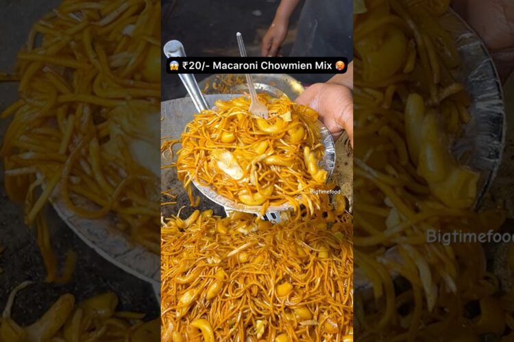 😱 ₹20 Macaroni Chowmien Mix Haridwar🥵 #shorts #viralvideo #streetfood #shortvideo #youtubeshorts