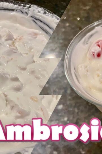How to make Ambrosia Holiday desert #ambrosia #diy #howto #holidaydesserts