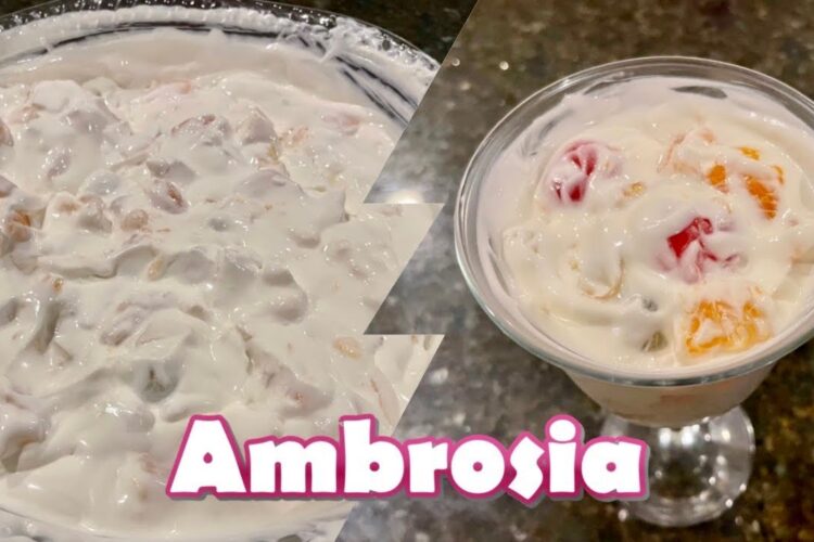 How to make Ambrosia Holiday desert #ambrosia #diy #howto #holidaydesserts