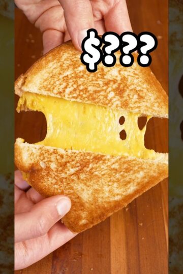 The price of a grilled cheese sandwich