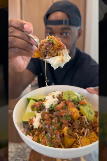 Soft Potato Taco Bowl | Quick and Easy Recipe #onestopchop