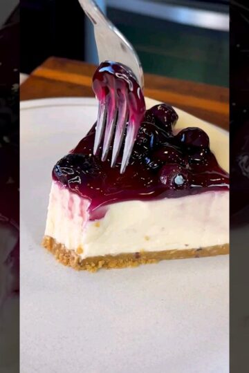 No Bake Blueberry Cheesecake #shorts