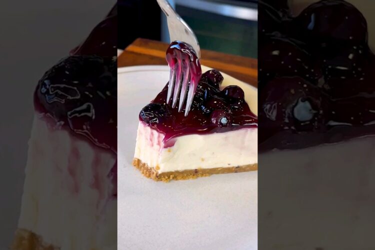 No Bake Blueberry Cheesecake #shorts
