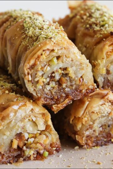 Easy Rolled Baklava Recipe