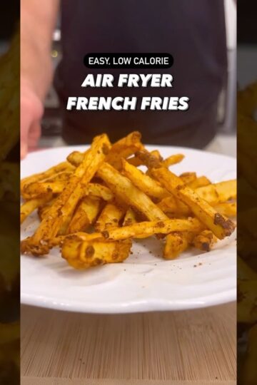 Low Calorie Air Fryer French Fries #shorts