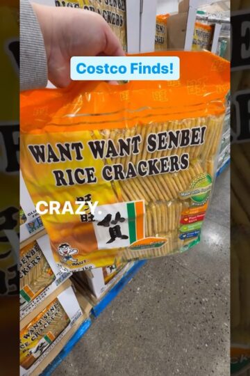 Want Want Senbei Rice Crackers at Costco!  #ricecrackers #japanesesnacks #costco #costcofinds #yummy