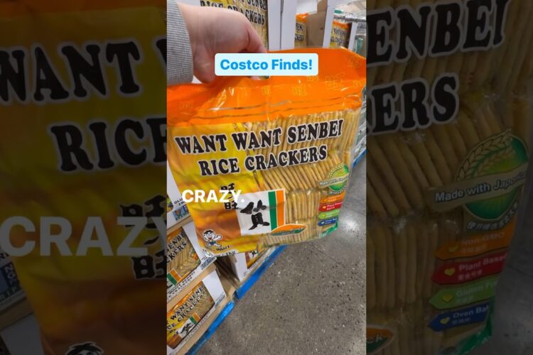 Want Want Senbei Rice Crackers at Costco!  #ricecrackers #japanesesnacks #costco #costcofinds #yummy