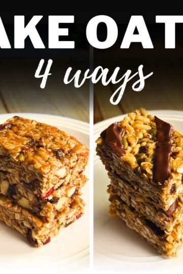 NO-BAKE OAT BARS » 4 Easy Granola Energy Bars for Healthy Breakfast or Snacks