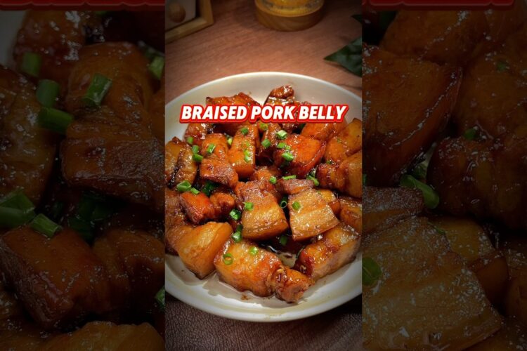 Braised Pork belly Recipe #easyrecipe #porkbelly #pork #simplerecipes #dinnerideas #chinesefood