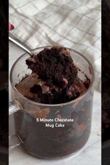 The viral 5 minute chocolate mug cake that everyone says is the best they’ve ever had!