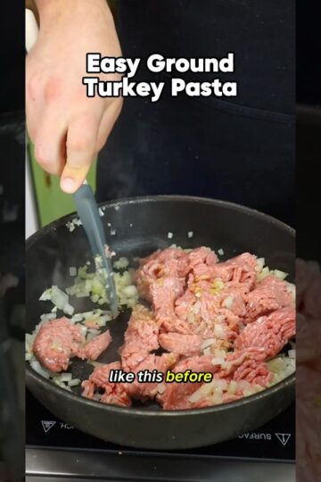 🍝 Easy Ground Turkey Pasta