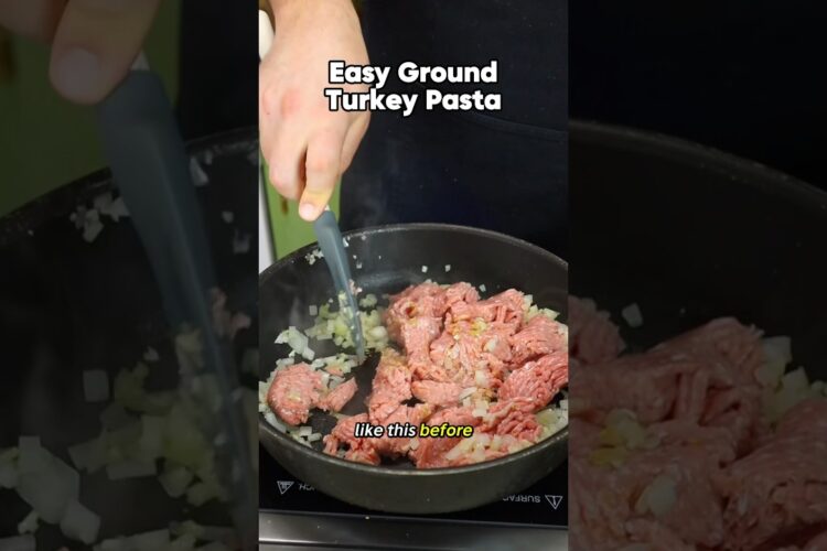 🍝 Easy Ground Turkey Pasta