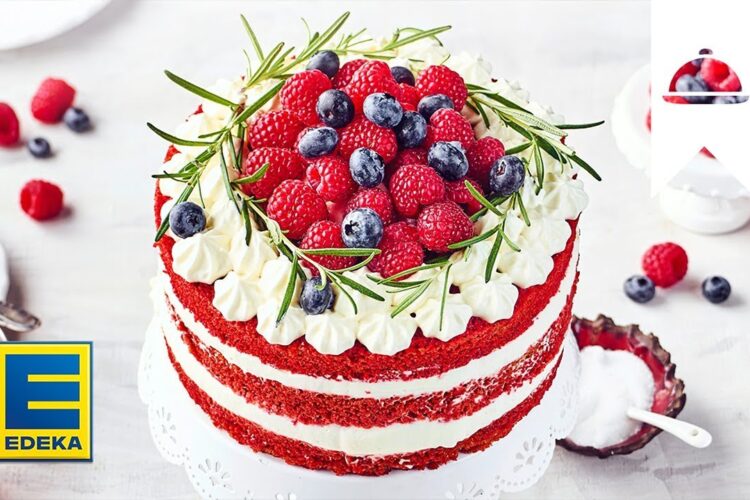 Red Velvet Cake Rezept | Valentinstag-Idee mit Cream Cheese Frosting | EDEKA