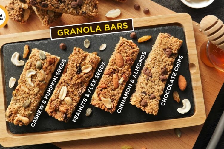 Granola Bars 4 exciting ways Recipe By Food Fusion