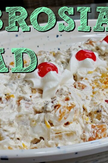Easy Ambrosia Salad Recipe | Cool Whip and Fruit Cocktail Recipe