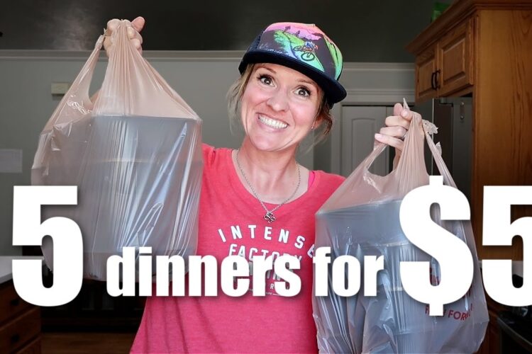 $5 DINNERS | FIVE Quick & Easy Cheap Dinner Recipes Made EASY! | Frugal Fit Mom