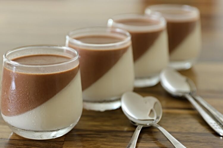 Chocolate & Vanilla Panna Cotta Recipe